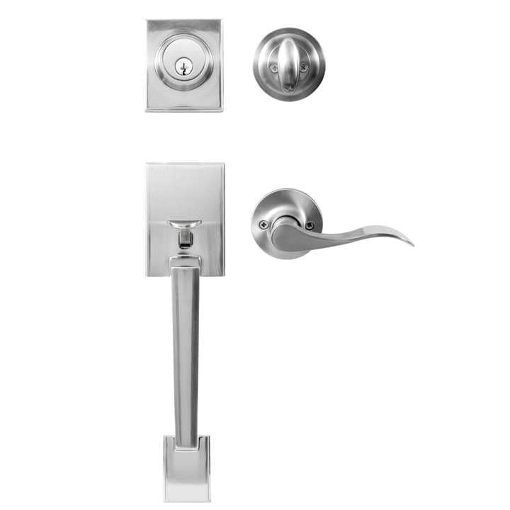 Zinc Alloy Grip Handle Set Door