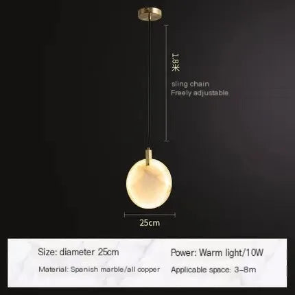 Modern Marble Chandelier Lamp
