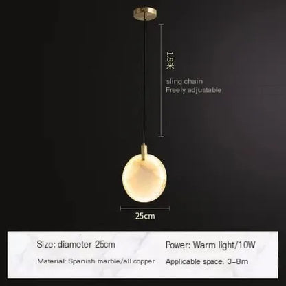 Modern Marble Chandelier Lamp