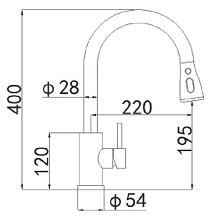 Pull Down Sprayer Kitchen Faucet