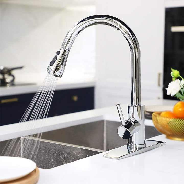 Pull Down Sprayer Kitchen Faucet